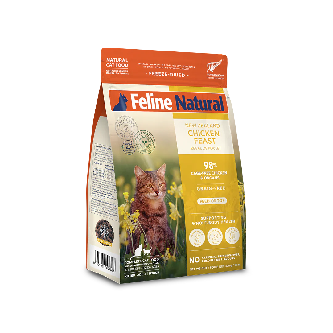 Feline Natural Chicken Feast Freeze-Dried Cat Food