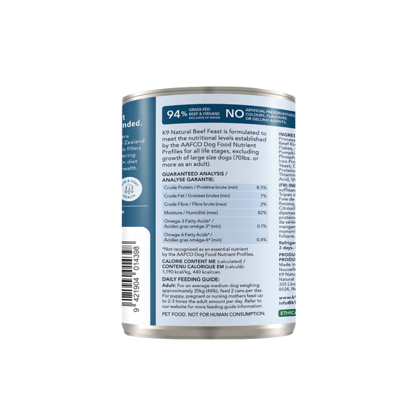 Beef Feast Canned Dog Food