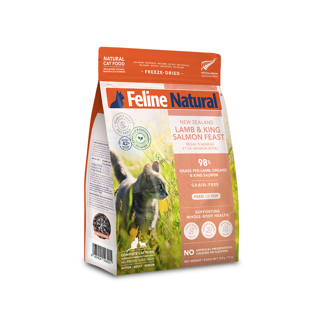 Lamb & King Salmon Feast Freeze-Dried Cat Food Lamb & King Salmon Feast Freeze-Dried Cat Food