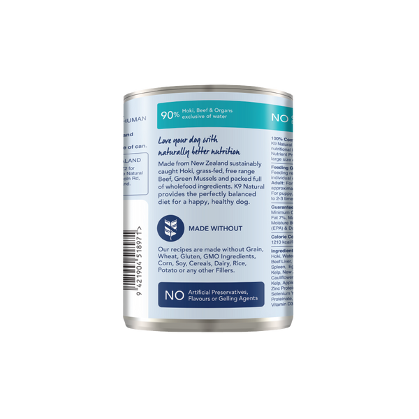 Beef & Hoki Feast Canned Dog Food