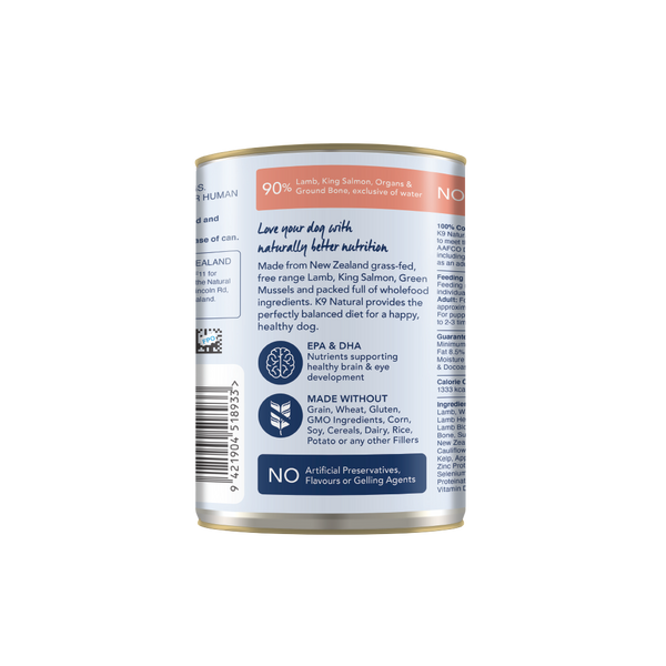 Lamb & King Salmon Feast Canned Dog Food