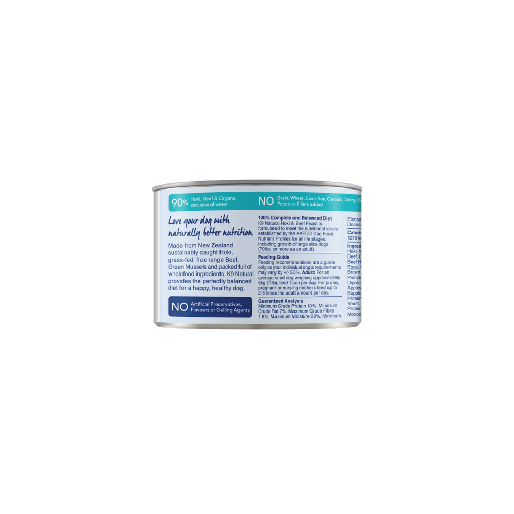 Beef & Hoki Feast Canned Dog Food