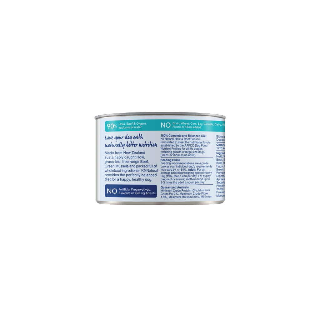 Beef & Hoki Feast Canned Dog Food