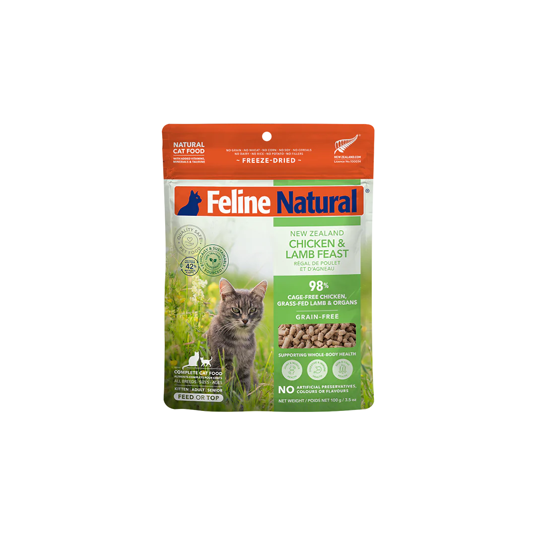Feline Natural Chicken & Lamb Feast Freeze-Dried Cat Food