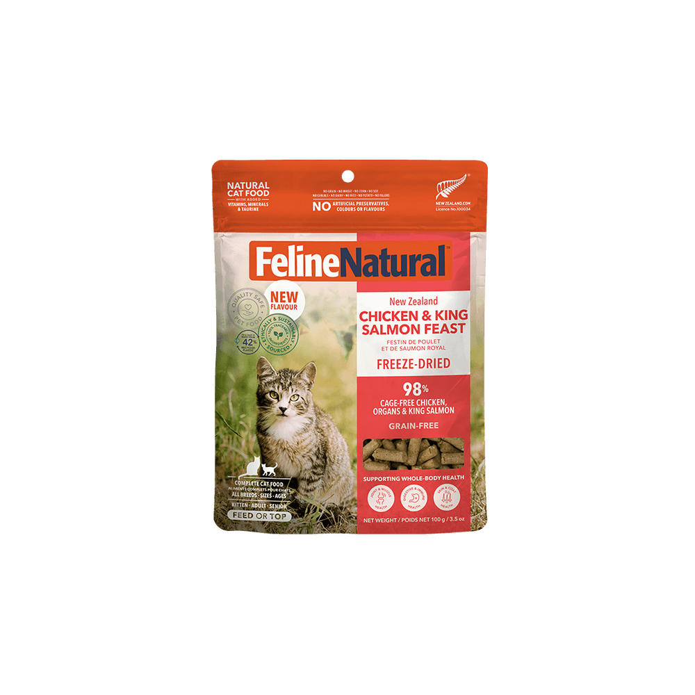 Chicken & King Salmon Feast Freeze-Dried Cat Food