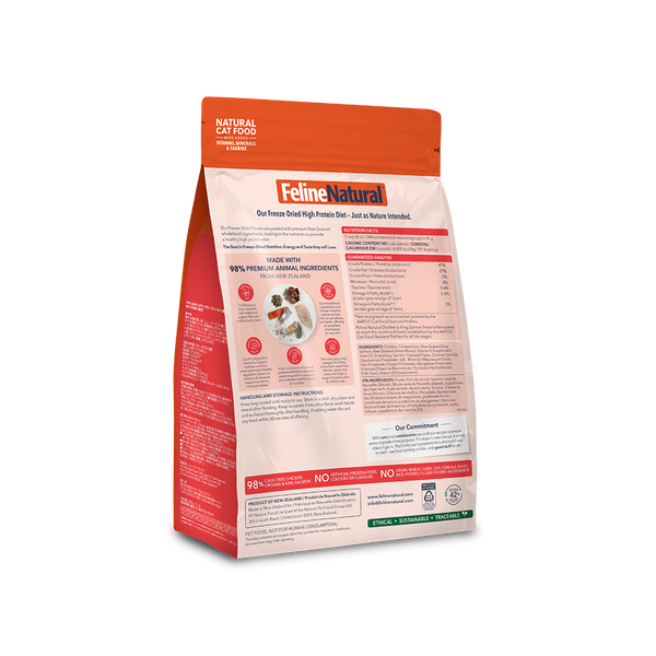 Chicken & King Salmon Feast Freeze-Dried Cat Food