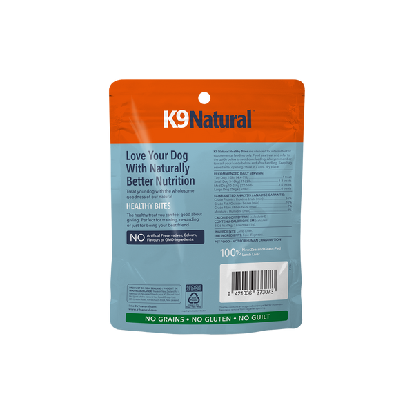 Lamb Liver Healthy Bites Dog Treats