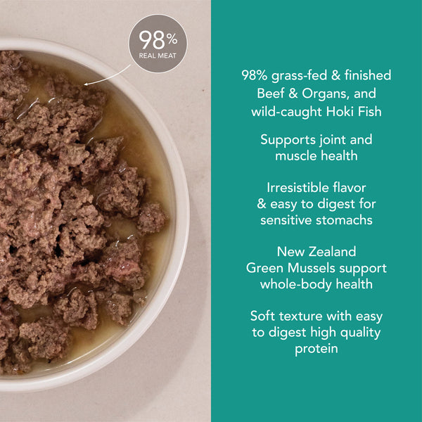 Beef & Hoki Feast Canned Cat Food