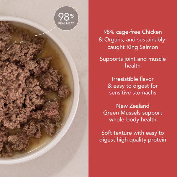 Chicken & King Salmon Feast Canned Cat Food