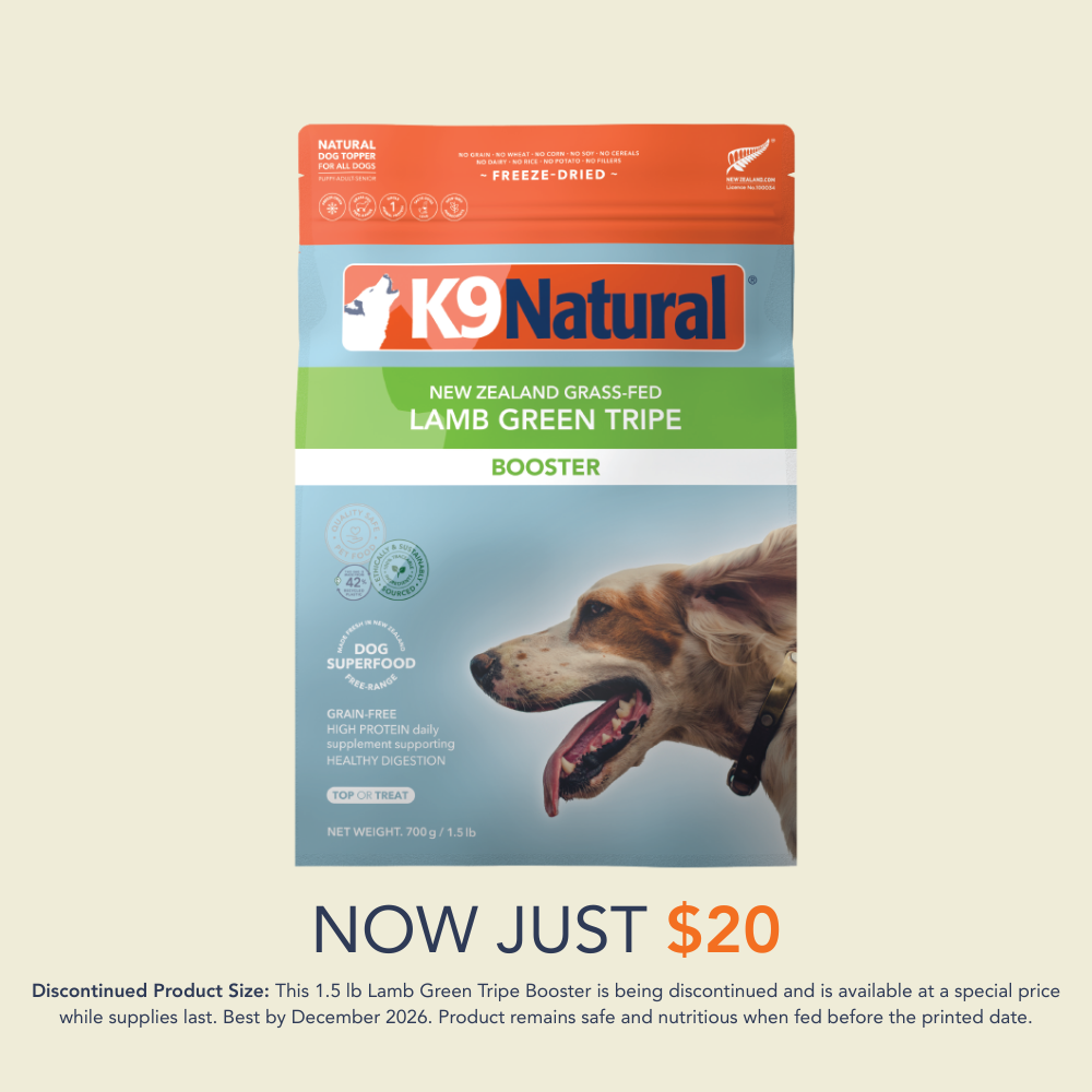 Lamb Green Tripe Freeze-Dried Booster for Dogs