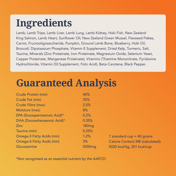 Senior Health Focused Nutrition Cat Food with Lamb, Hoki Fish & King Salmon