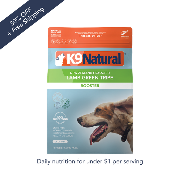 Lamb Green Tripe Freeze-Dried Booster for Dogs